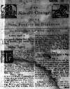 Newcastle Courant Sat 16 Aug 1712 Page 1
