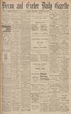 Exeter and Plymouth Gazette Saturday 27 October 1906 Page 1