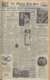 Western Daily Press Monday 07 November 1949 Page 1