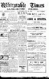 Whitstable Times and Herne Bay Herald Saturday 15 June 1918 Page 1