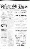 Whitstable Times and Herne Bay Herald Saturday 28 September 1918 Page 1