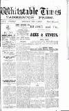 Whitstable Times and Herne Bay Herald Saturday 08 February 1919 Page 1