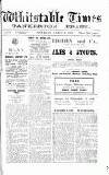 Whitstable Times and Herne Bay Herald Saturday 08 March 1919 Page 1