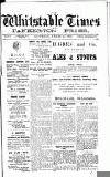 Whitstable Times and Herne Bay Herald Saturday 22 March 1919 Page 1
