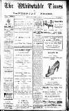 Whitstable Times and Herne Bay Herald Saturday 17 September 1921 Page 1