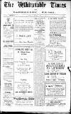 Whitstable Times and Herne Bay Herald Saturday 04 February 1922 Page 1