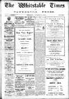 Whitstable Times and Herne Bay Herald Saturday 24 January 1925 Page 1