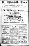 Whitstable Times and Herne Bay Herald Saturday 08 August 1925 Page 1