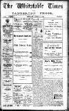 Whitstable Times and Herne Bay Herald Saturday 15 August 1925 Page 1