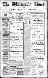 Whitstable Times and Herne Bay Herald Saturday 26 September 1925 Page 1