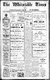 Whitstable Times and Herne Bay Herald Saturday 10 October 1925 Page 1