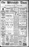 Whitstable Times and Herne Bay Herald Saturday 25 September 1926 Page 1