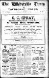 Whitstable Times and Herne Bay Herald Saturday 06 November 1926 Page 1