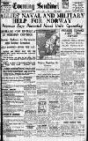 Staffordshire Sentinel Tuesday 09 April 1940 Page 1