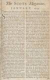 The Scots Magazine Sun 01 Jan 1744 Page 1