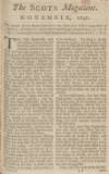 The Scots Magazine Fri 06 Nov 1747 Page 1