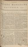 The Scots Magazine Fri 02 Nov 1750 Page 1