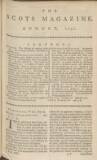 The Scots Magazine Fri 02 Aug 1751 Page 1