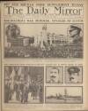 Daily Mirror Saturday 22 October 1921 Page 1
