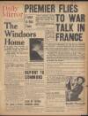 Daily Mirror Wednesday 13 September 1939 Page 1