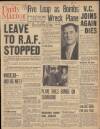 Daily Mirror Tuesday 16 January 1940 Page 1