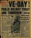 Daily Mirror Tuesday 08 May 1945 Page 1