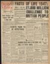 Daily Mirror Tuesday 21 January 1947 Page 1