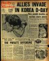 Daily Mirror Saturday 16 September 1950 Page 1