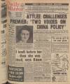 Daily Mirror Wednesday 06 February 1952 Page 1