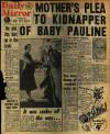 Daily Mirror Friday 22 October 1954 Page 1