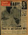 Daily Mirror Wednesday 02 November 1960 Page 1