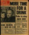 Daily Mirror Friday 11 November 1960 Page 1