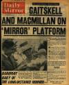 Daily Mirror Monday 08 October 1962 Page 1