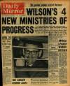 Daily Mirror Tuesday 01 October 1963 Page 1
