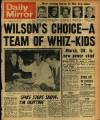 Daily Mirror Wednesday 06 April 1966 Page 1