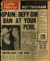 Daily Mirror Monday 15 May 1967 Page 1