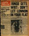 Daily Mirror Thursday 20 February 1969 Page 1