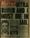 Daily Mirror Friday 20 January 1978 Page 1