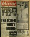 Daily Mirror Thursday 24 July 1980 Page 1