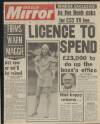 Daily Mirror Friday 12 September 1980 Page 1