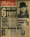 Daily Mirror Saturday 08 November 1980 Page 1