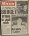 Daily Mirror Thursday 15 January 1981 Page 1