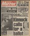 Daily Mirror Friday 13 April 1984 Page 1