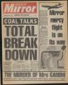 Daily Mirror Thursday 01 November 1984 Page 1