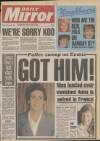 Daily Mirror Tuesday 22 November 1988 Page 1