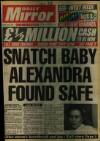 Daily Mirror Saturday 27 January 1990 Page 1