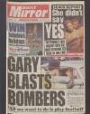 Daily Mirror Monday 02 March 1992 Page 1