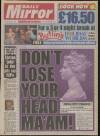 Daily Mirror Tuesday 02 February 1993 Page 1