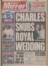 Daily Mirror Friday 01 October 1993 Page 1