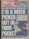 Daily Mirror Wednesday 01 December 1993 Page 1